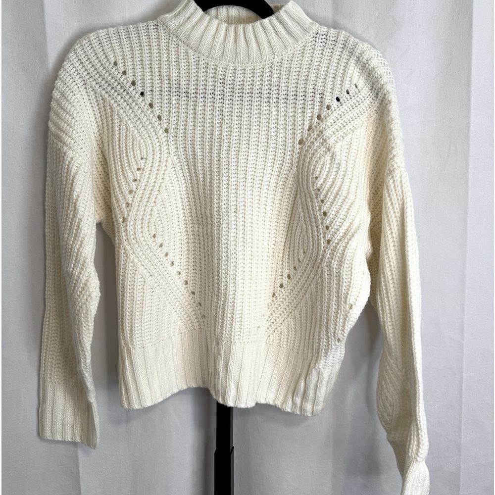 Moon & Madison tan knit sweater size large boho